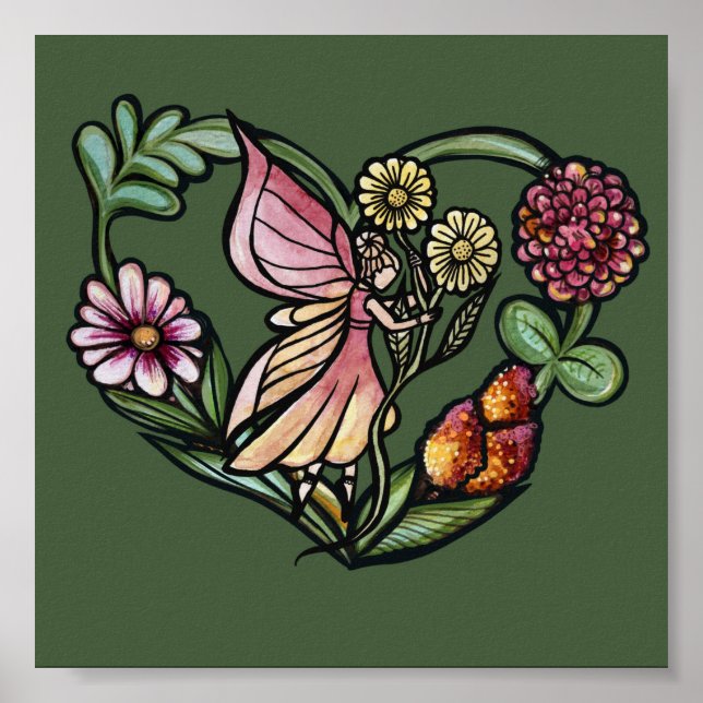 Flower Fairy Garden Fairies                        Poster (Front)