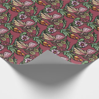 Flower Fairy Garden Fairies Wrapping Paper