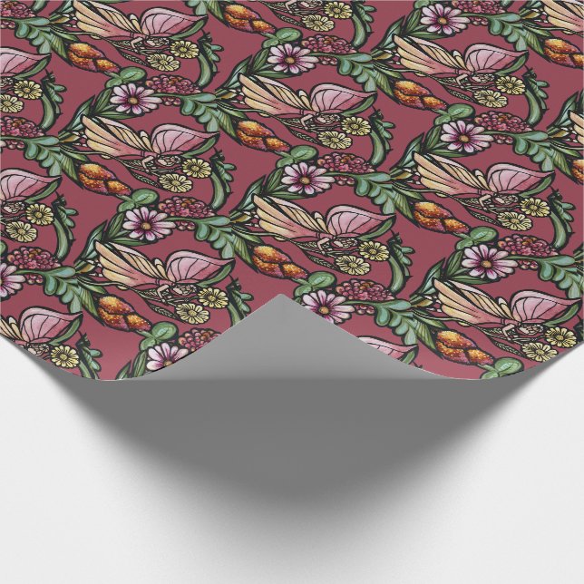 Flower Fairy Garden Fairies                        Wrapping Paper (Corner)