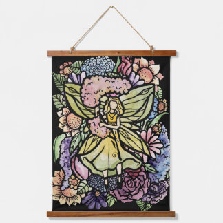 Flower Fairy Garden Hyacinth Fairies Gardener Hanging Tapestry