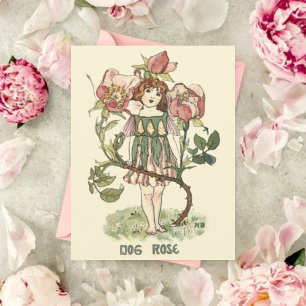 Flower Fairy Gardeners Folded Note Card