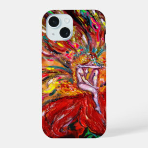FLOWER FAIRY IN RED Fantasy iPhone 15 Case
