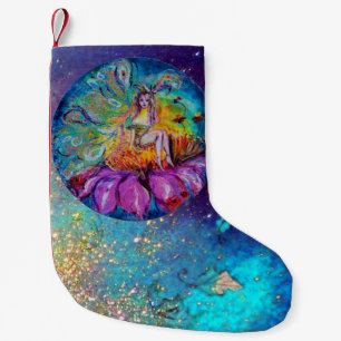 FLOWER FAIRY IN THE NIGHT SMALL CHRISTMAS STOCKING