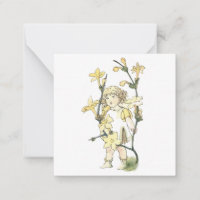Flower Fairy Note Card