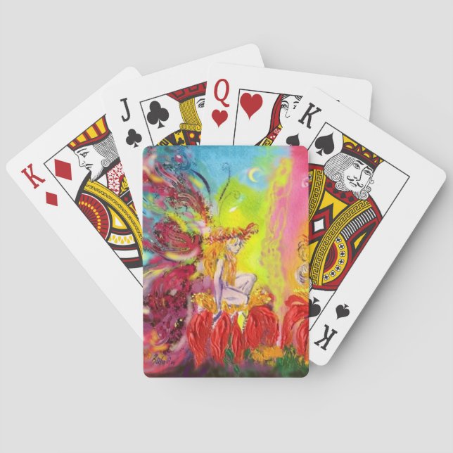 FLOWER FAIRY OF DAWN  PLAYING CARDS (Back)