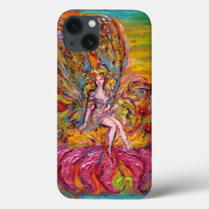 FLOWER FAIRY ON THE PINK IRIS Fantasy iPhone 13 Case