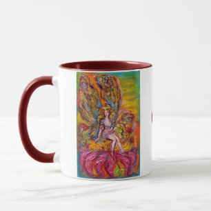 FLOWER FAIRY ON THE PINK IRIS fantasy Mug