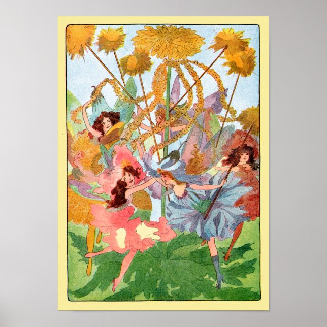Flower Fairy Play Poster Print (Front)