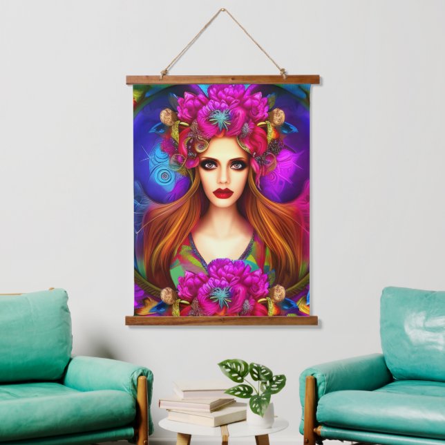 Flower Fairy Queen Hanging Tapestry (Living Room)