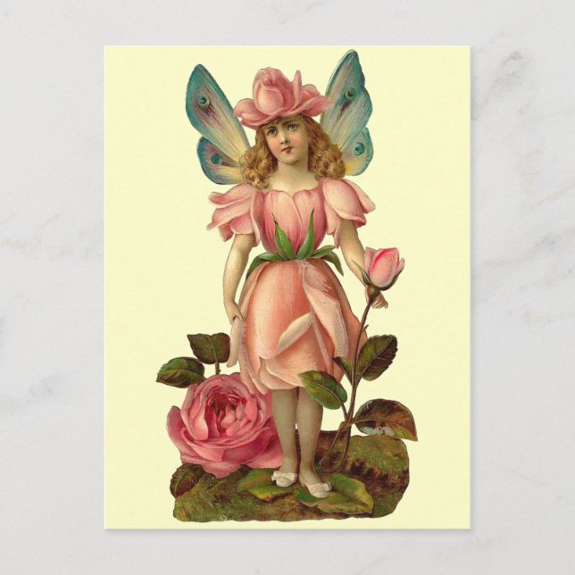 Flower Fairy "Rose" Postcard (Front)