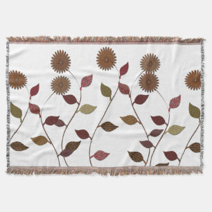 Flower Fall Floral Blanket