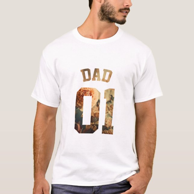 Flower Family - Dad 01 T-Shirt (Front)