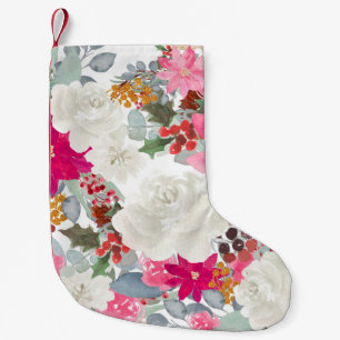 Flower Fantasy Art Small Christmas Stocking