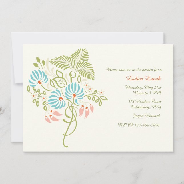 Flower Fantasy Invitation (Front)