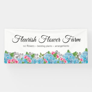 Flower Farm Selling Fresh Flower Banner