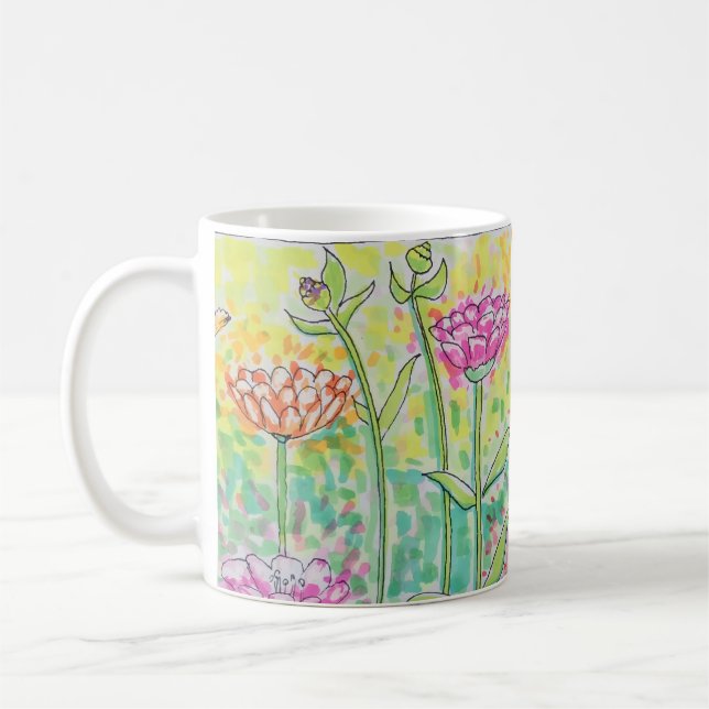 Flower Field Coffee Mug (Left)