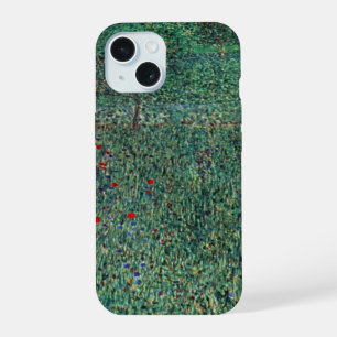 Flower Field in Litzlberg Klimt, Vintage Landscape iPhone 15 Case