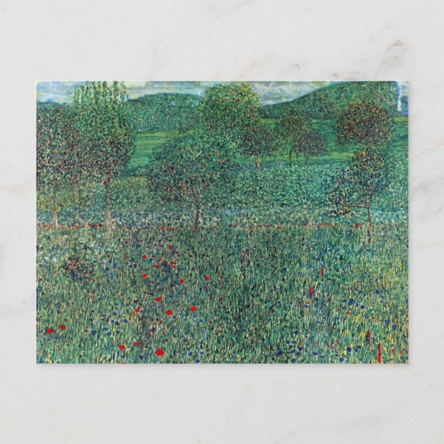 Flower Field in Litzlberg Klimt, Vintage Landscape Postcard (Front)