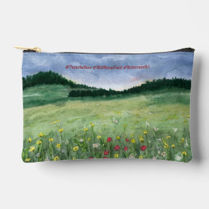 Flower Field Landscape Accessory Pouch
