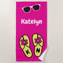Flower Flip Flops Personalised