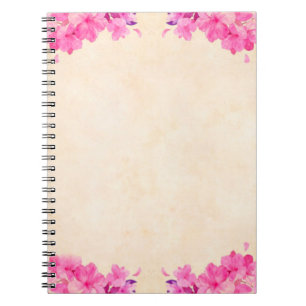 Flower floral background paper notebook