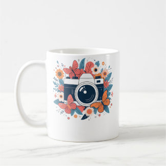 Flower Floral Camera Shirt Cute Photographer Photo Coffee Mug