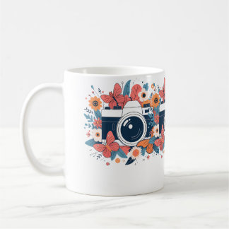 Flower Floral Camera Shirt Cute Photographer Photo Coffee Mug