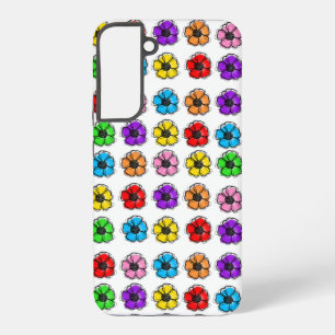 Flower Floral Doodle Line Art Watercolor Abstract  Samsung Galaxy Case