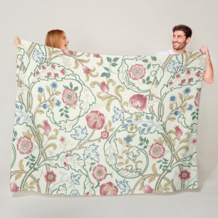 Flower, Floral Pattern, William Morris Fleece Blanket