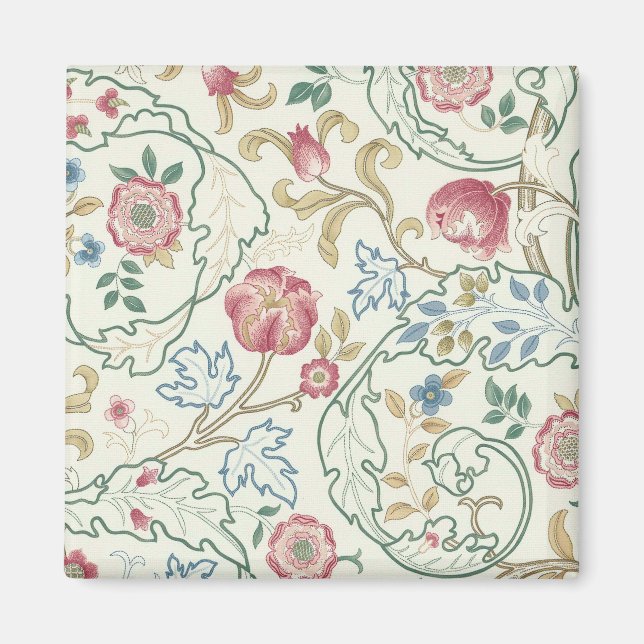 Flower, Floral Pattern, William Morris Magnet (Front)