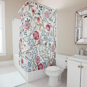 Flower, Floral Pattern, William Morris Shower Curtain