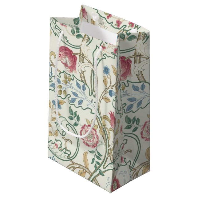 Flower, Floral Pattern, William Morris Small Gift  Small Gift Bag (Front Angled)