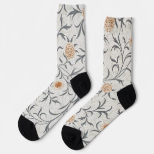 Flower, Floral Pattern, William Morris Socks