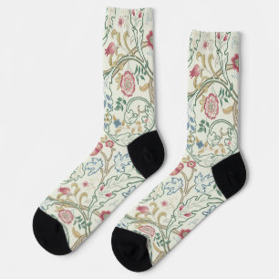 Flower, Floral Pattern, William Morris Socks
