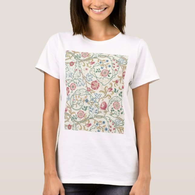 Flower, Floral Pattern, William Morris T-Shirt (Front)