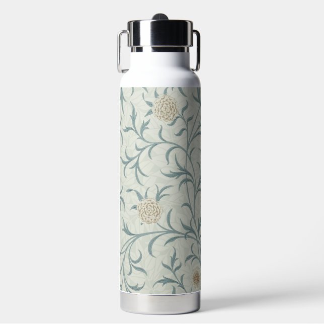 Flower, Floral Pattern, William Morris Water Bottle (Front)