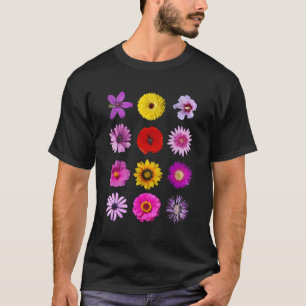 Flower Flower Colourful Flower Floral T-Shirt