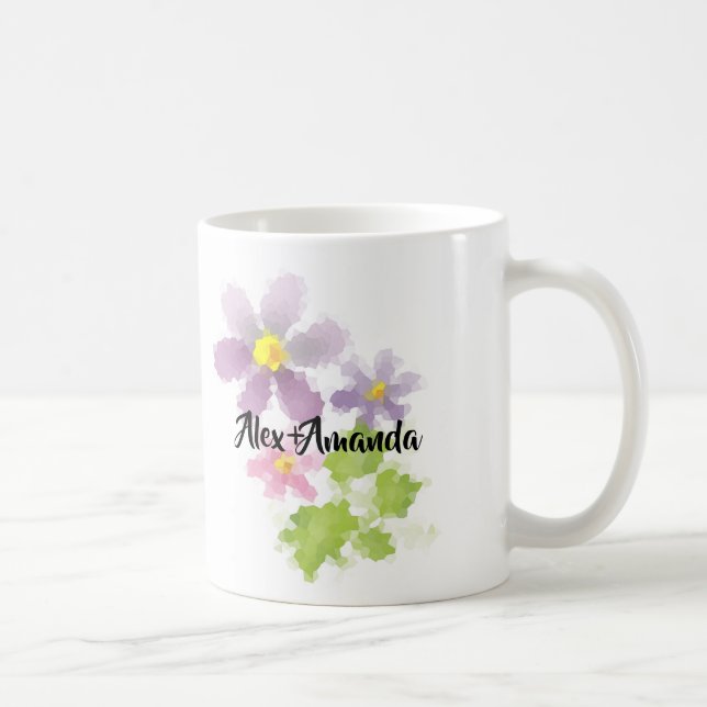 Flower flower mosaic 2 coffee mug (Right)