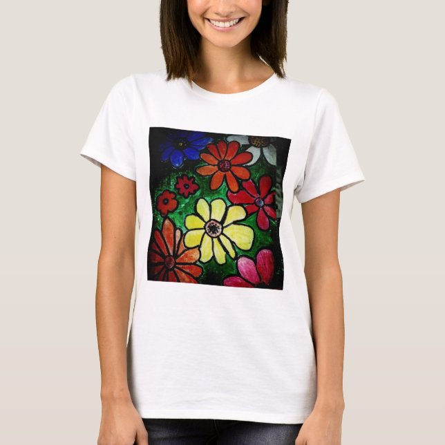 flower flower power bloom T-Shirt (Front)