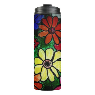 flower flower power bloom thermal tumbler