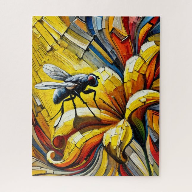 Flower Fly 500 Piece Puzzle (Vertical)