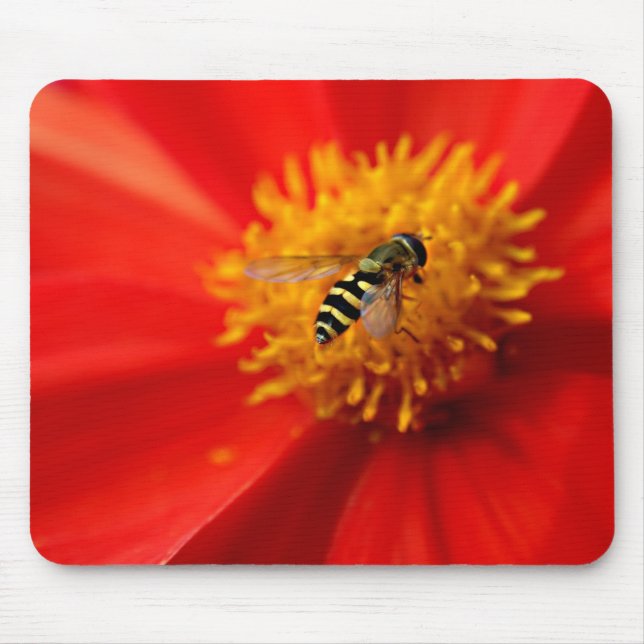 Flower Fly Mouse Mat (Front)