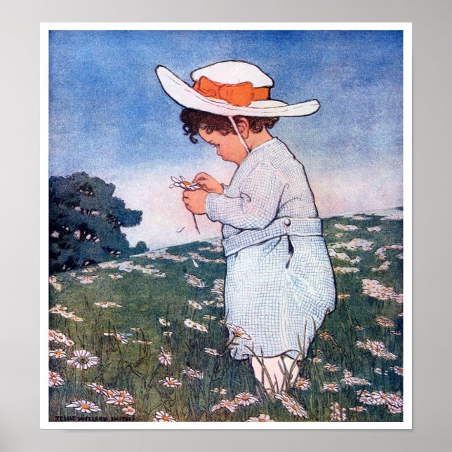 Flower Fortune-telling, Jessie Willcox Smith Poster (Front)
