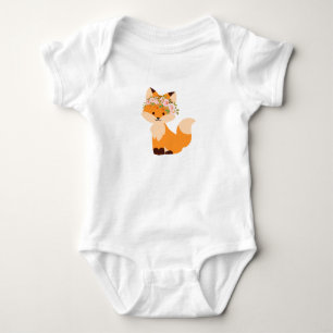 Flower Fox Bodysuit 