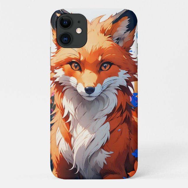 Flower Fox Case-Mate iPhone Case (Back)