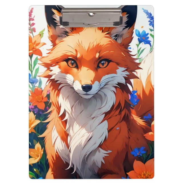 Flower Fox Clipboard (Front)