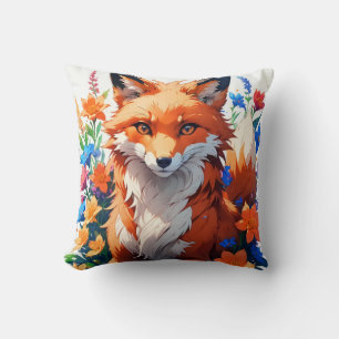 Flower Fox Cushion