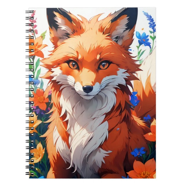 Flower Fox Notebook (Front)