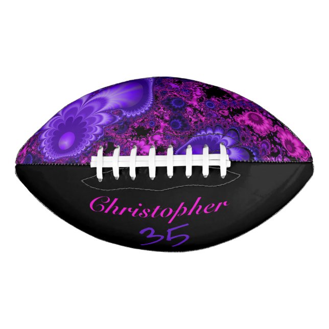 Flower Fractal Football American Football (Front)