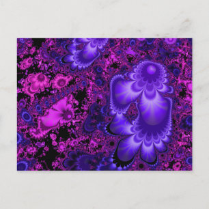Flower Fractal Postcard